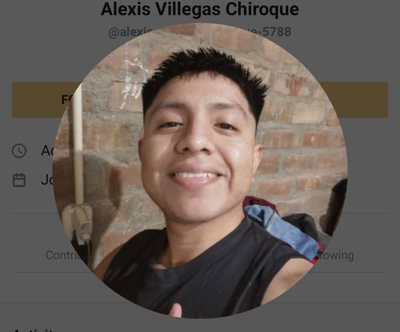 Retrato de Alexis Villegas